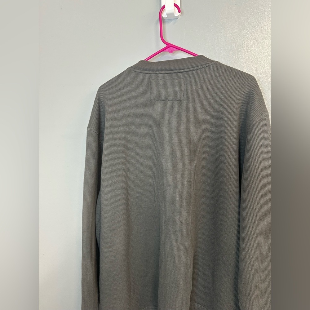 Smiths workwear men’s gray warm fuzzy pullover sweatshirt size Extra Large - Picture 10 of 10